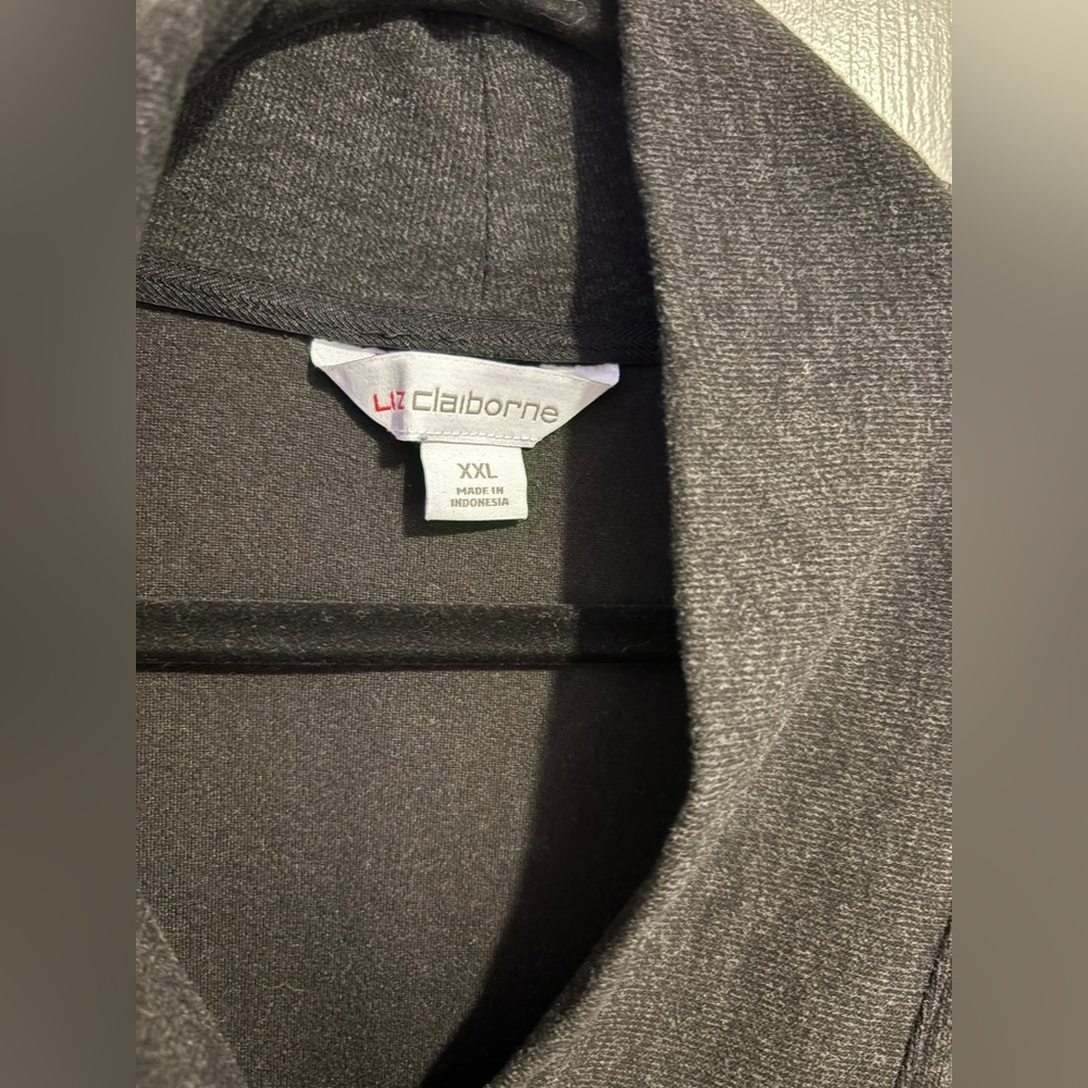 Liz Claiborne - Gray Sweater Dress With Pockets - Picture 3 of 6